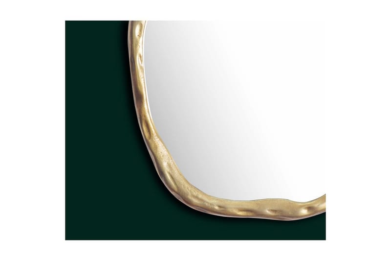 Speil Wohnling Asymmetrisk metallramme rund 60 cm - Innredning - Speil - Veggspeil