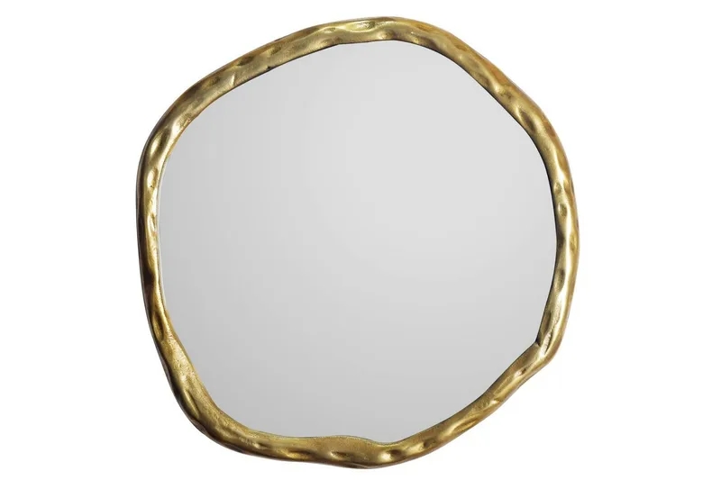 Speil Wohnling Asymmetrisk metallramme rund 60 cm, undefined