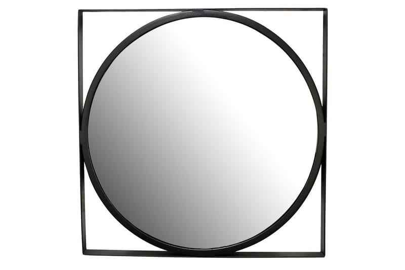 Speil Wohnling Kvadratisk ramme rund 54 cm moderne, undefined