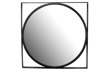 Speil Wohnling Kvadratisk ramme rund 54 cm moderne - Innredning - Speil - Veggspeil