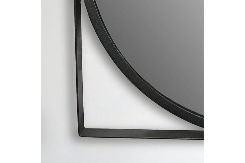 Speil Wohnling Kvadratisk ramme rund 54 cm moderne - Innredning - Speil - Veggspeil