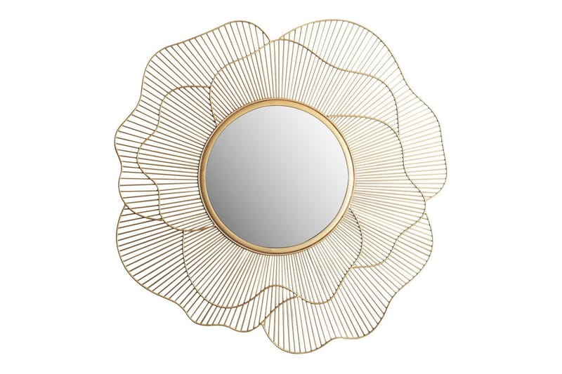 Speil Wohnling Rose metallramme rund 77 cm moderne - Innredning - Speil - Veggspeil