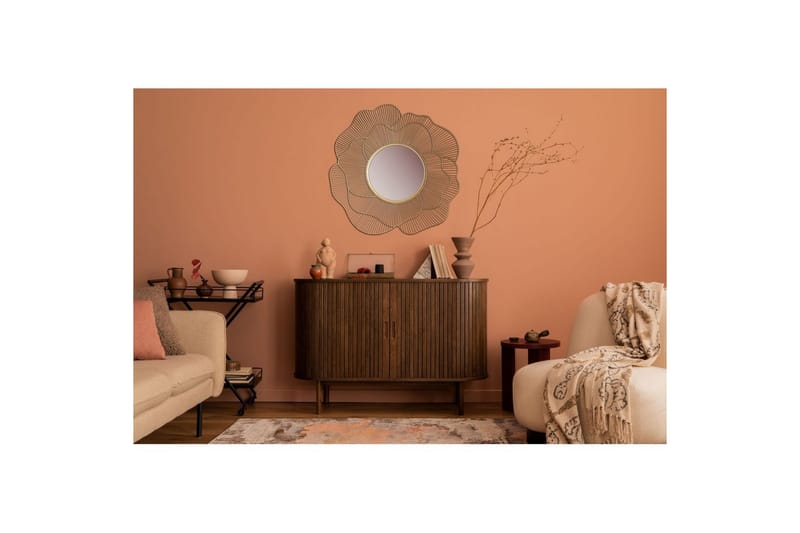 Speil Wohnling Rose metallramme rund 77 cm moderne - Innredning - Speil - Veggspeil