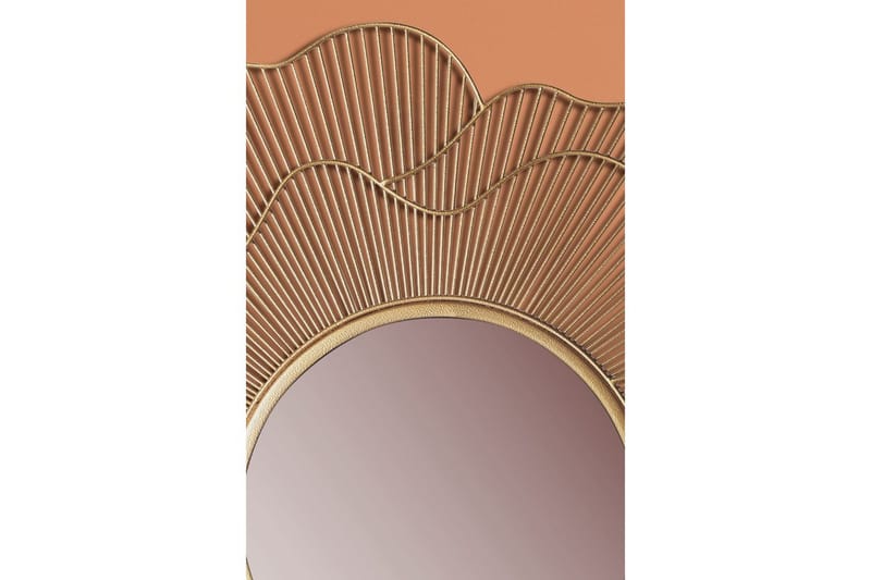 Speil Wohnling Rose metallramme rund 77 cm moderne - Innredning - Speil - Veggspeil