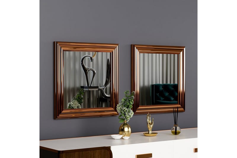 Speilsett (2 deler) Dorougradwyn Bronse - Bronse - Innredning - Speil - Veggspeil