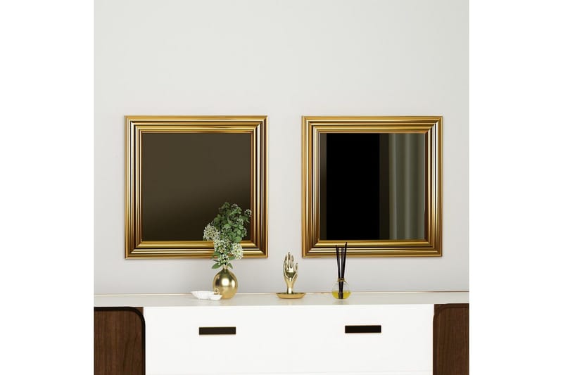 Speilsett (2 deler) Dorougradwyn Gull - Gull - Innredning - Speil - Veggspeil