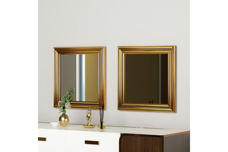 Speilsett (2 deler) Dorougradwyn Gull - Gull - Innredning - Speil - Veggspeil