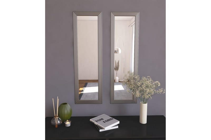 Speilsett (2 deler) Miyoshi Sølv - Sølv - Innredning - Speil - Veggspeil