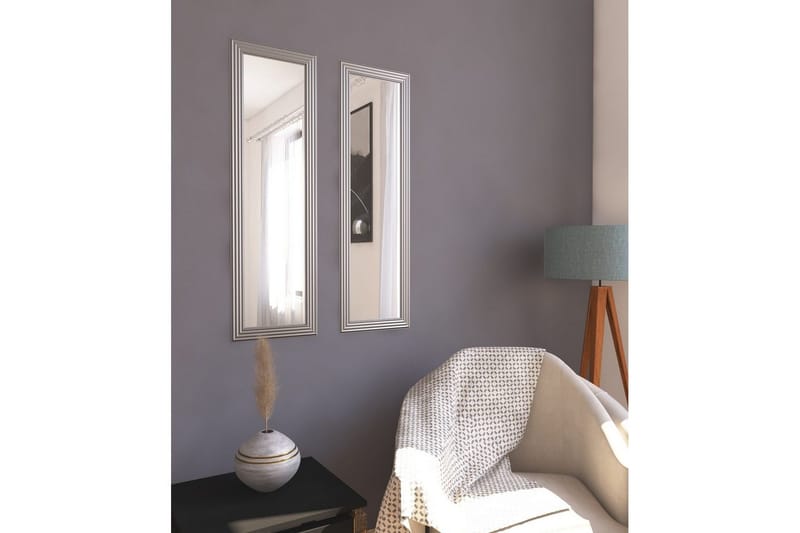Speilsett (2 deler) Miyoshi Sølv - Sølv - Innredning - Speil - Veggspeil