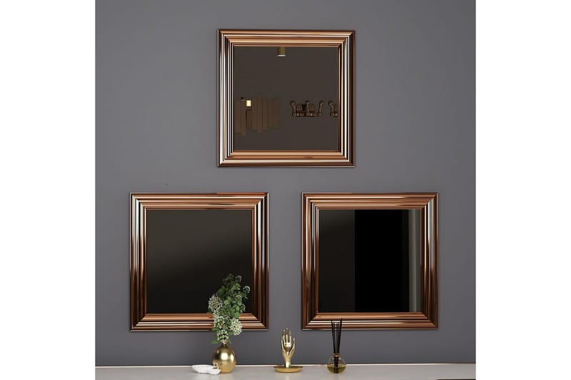 Speilsett (3 deler) Gausberto Bronse - Bronse - Innredning - Speil - Veggspeil