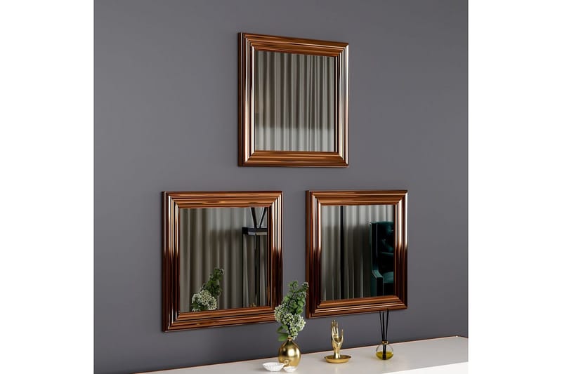 Speilsett (3 deler) Gausberto Bronse - Bronse - Innredning - Speil - Veggspeil