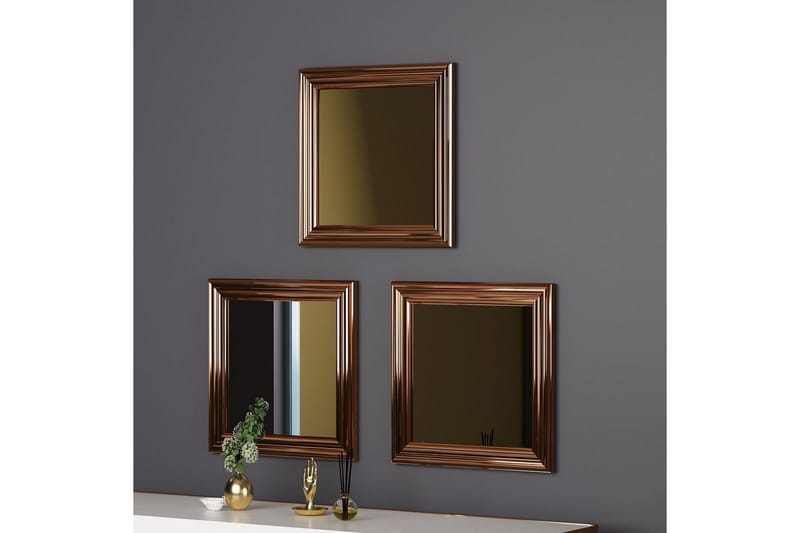 Speilsett (3 deler) Gausberto Bronse - Bronse - Innredning - Speil - Veggspeil