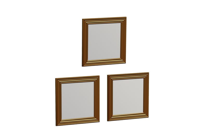 Speilsett (3 deler) Gausberto Gull - Gull - Innredning - Speil - Veggspeil