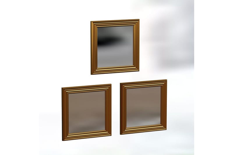 Speilsett (3 deler) Gausberto Gull - Gull - Innredning - Speil - Veggspeil