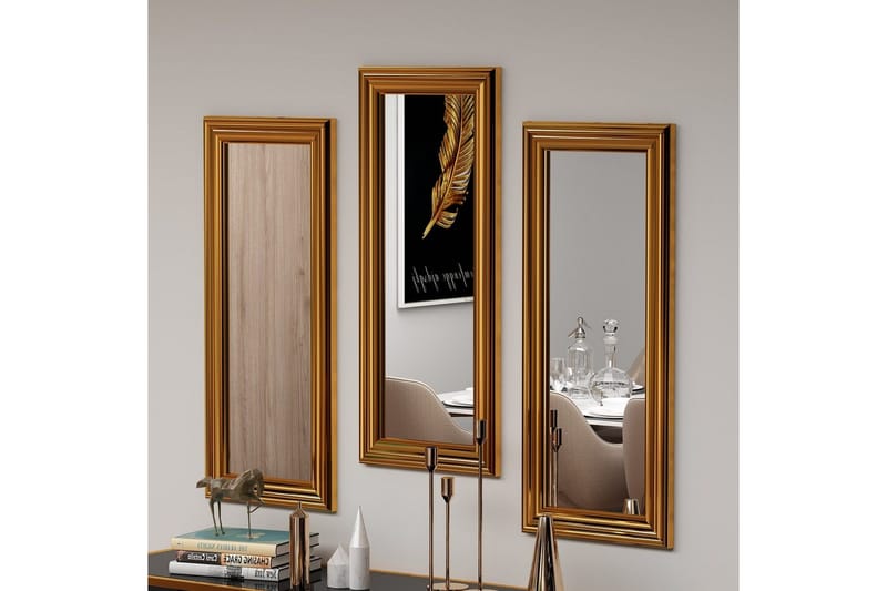 Speilsett (3 deler) Sudavia Bronse - Bronse - Innredning - Speil - Veggspeil