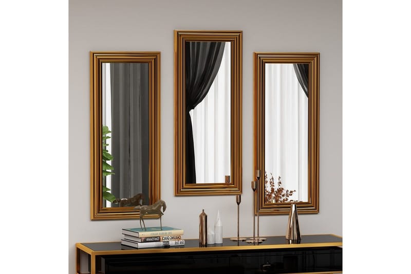 Speilsett (3 deler) Sudavia Bronse - Bronse - Innredning - Speil - Veggspeil