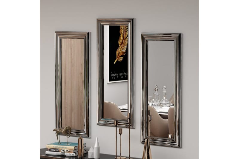 Speilsett (3 deler) Sudavia Sølv - Sølv - Innredning - Speil - Veggspeil