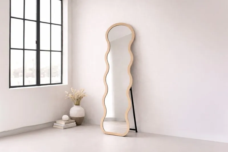 Stort speil Venture Home Loui Beige, beige