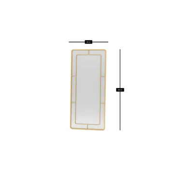 Sylron Gulvspeil 80 x 180 cm - Gull - Innredning - Speil - Helkroppsspeil