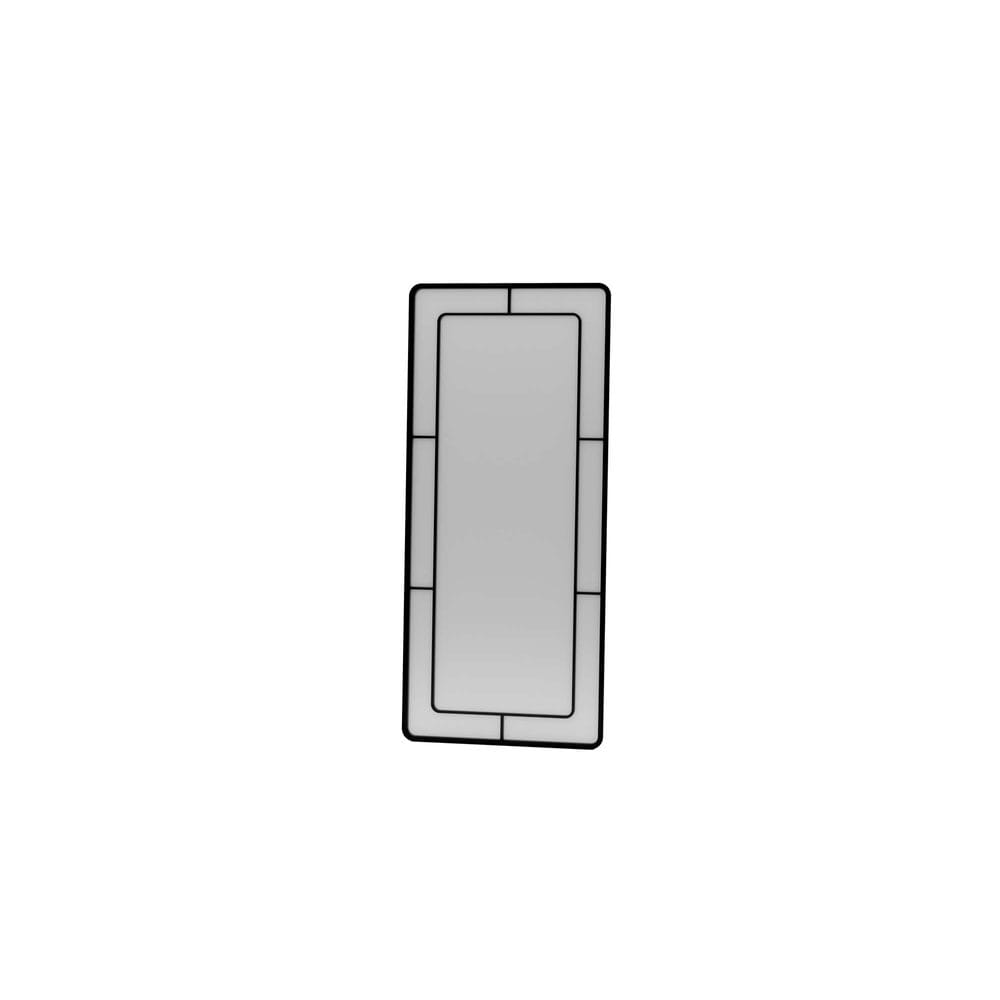 Sylron Gulvspeil 80 x 180 cm - Svart