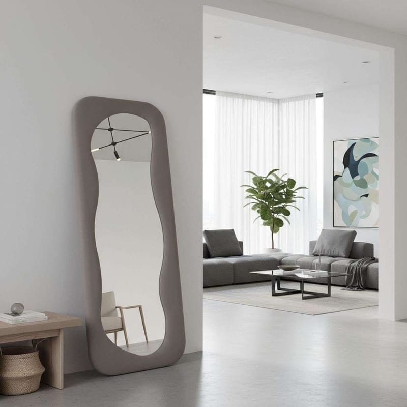 Taharoa Gulvspeil 65 x 170 cm - Taupe - Innredning - Speil - Helkroppsspeil