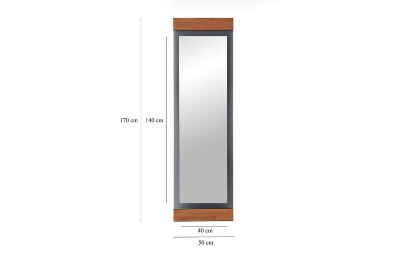 Toalettspeil Ataturs Eik / Røykfarget - Eik / Røykfarget - Innredning - Speil - Veggspeil