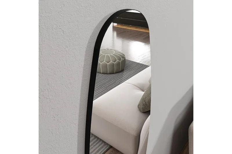 Toalettspeil Keiichi Transparent - Lysfarget tre - Innredning - Speil - Veggspeil