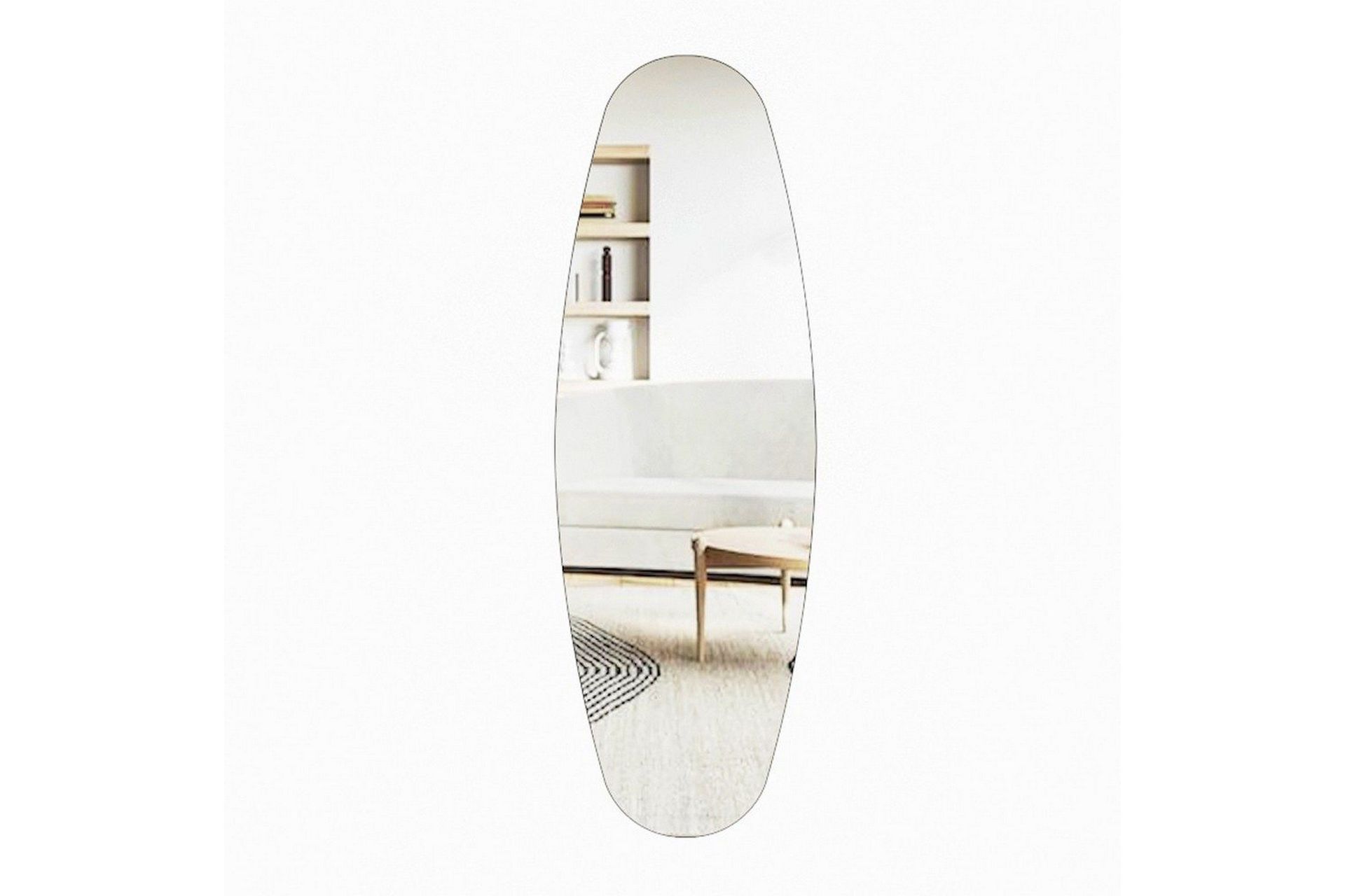Toalettspeil Keiichi Transparent - Lysfarget tre