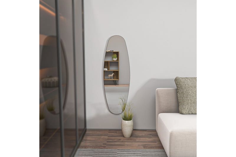 Toalettspeil Keiichi Transparent - Lysfarget tre - Innredning - Speil - Helkroppsspeil