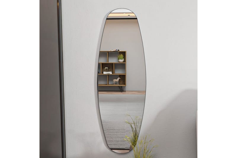 Toalettspeil Keiichi Transparent - Lysfarget tre - Innredning - Speil - Helkroppsspeil