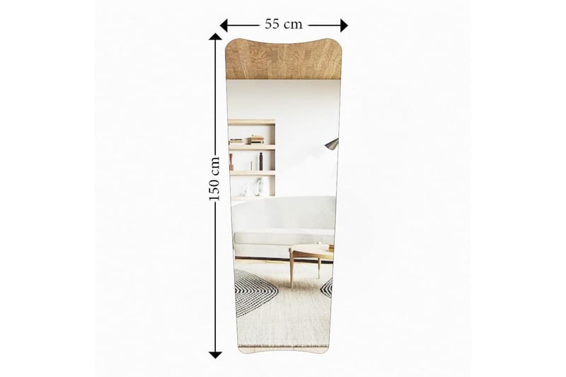 Toalettspeil Vitros Transparent / Svart - Svart/Hvit - Innredning - Speil - Veggspeil