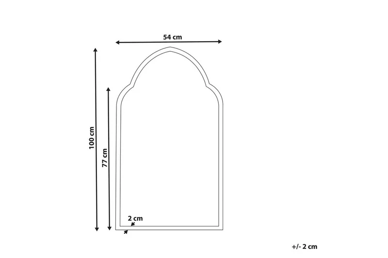 Väggspegel Beliani Aconchi GOLD - Innredning - Speil - Veggspeil