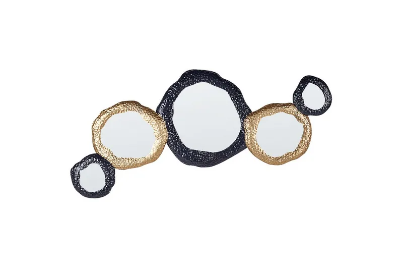 Väggspegel Beliani Charny GOLD||Black, undefined