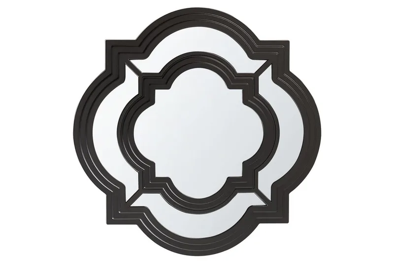 Väggspegel Beliani Cobeta Black, undefined