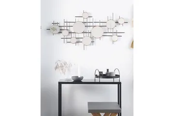 Väggspegel Beliani Ibos Black||Copper||Brass - Innredning - Speil - Veggspeil