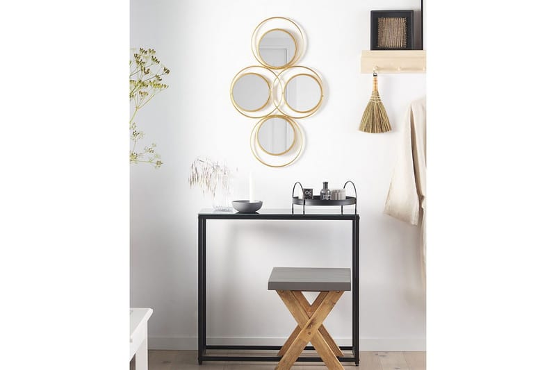 Väggspegel Beliani Lescar GOLD - Innredning - Speil - Veggspeil