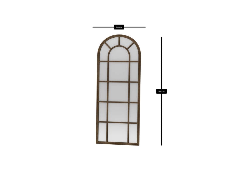 Varlo Gulvspeil 80x180 cm - Brun - Innredning - Speil - Helkroppsspeil