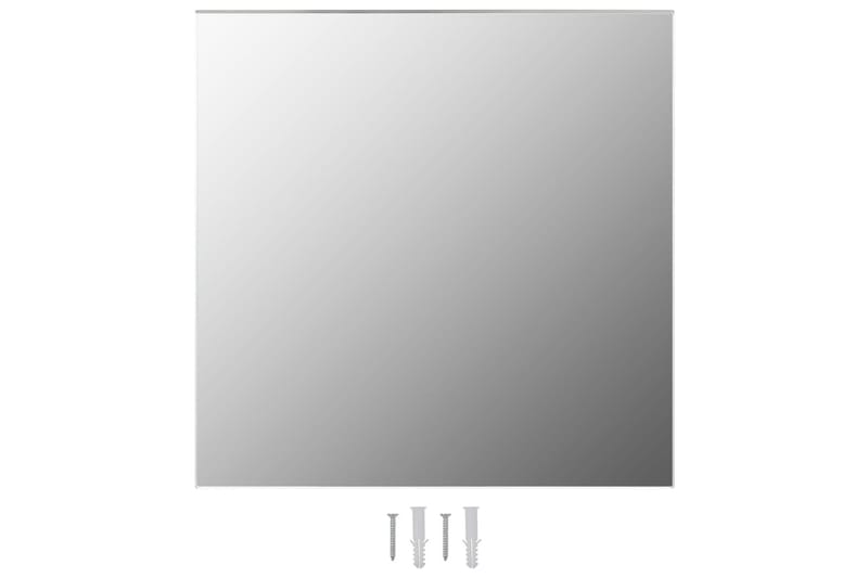 Veggspeil 2 stk 50x50 cm firkantet glass - Veggspeil - Gangspeil