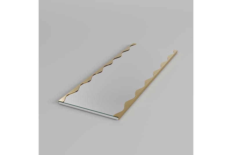 Akol Speil 50 cm Rektangulær - Gull - Innredning - Speil - Veggspeil