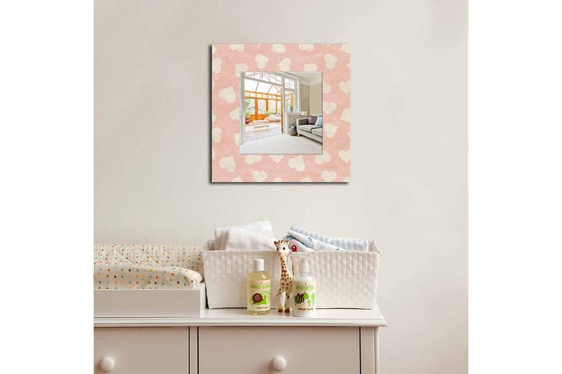 Armavir Dekorativt speil 50x50 cm Love, Plexiglass / flerfarget