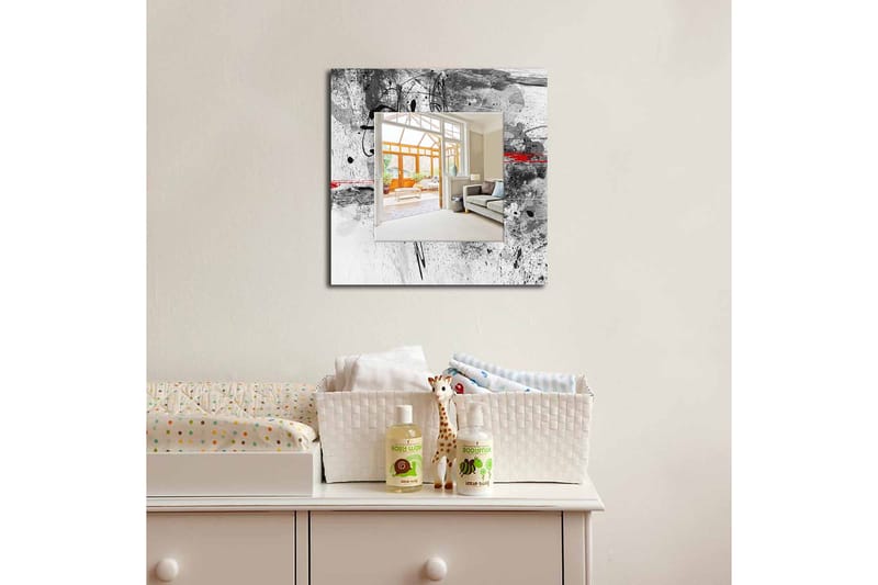 Armavir Dekorspeil 50x50 cm Abstract - Plexiglass / flerfarget - Innredning - Speil - Veggspeil