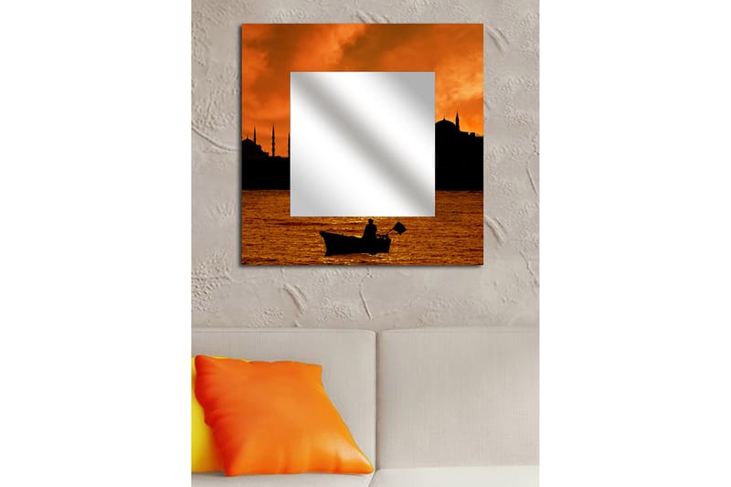 Armavir Dekorspeil 50x50 cm City Istanbul - Plexiglass / flerfarget - Innredning - Speil - Veggspeil