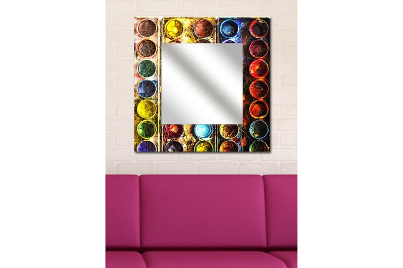 Armavir Dekorspeil 50x50 cm Colorful - Plexiglass / flerfarget - Innredning - Speil - Veggspeil