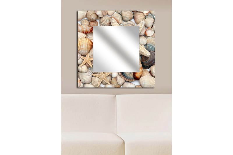 Armavir Dekorspeil 50x50 cm Nature - Plexiglass / flerfarget - Veggspeil - Gangspeil