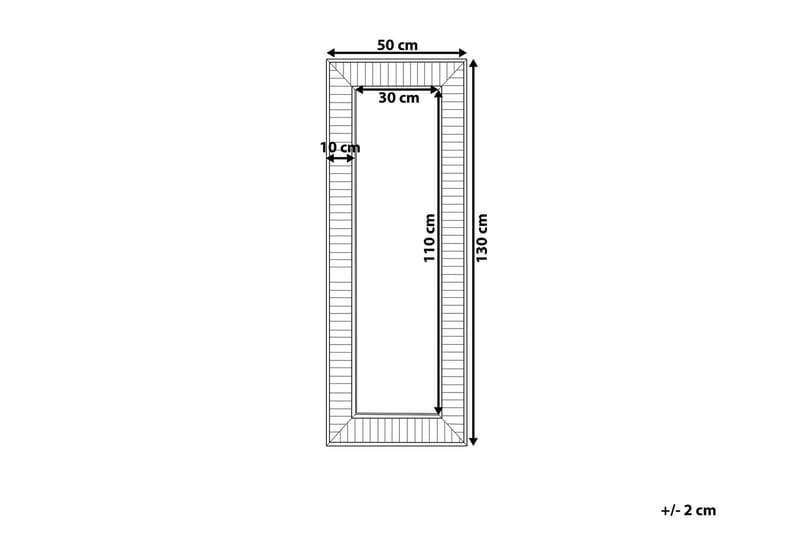 Assiya Speil 50x130 cm - Grå - Innredning - Speil - Veggspeil
