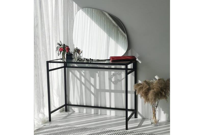 Asymmetrisk Speil Svart - Svart - Innredning - Speil - Veggspeil