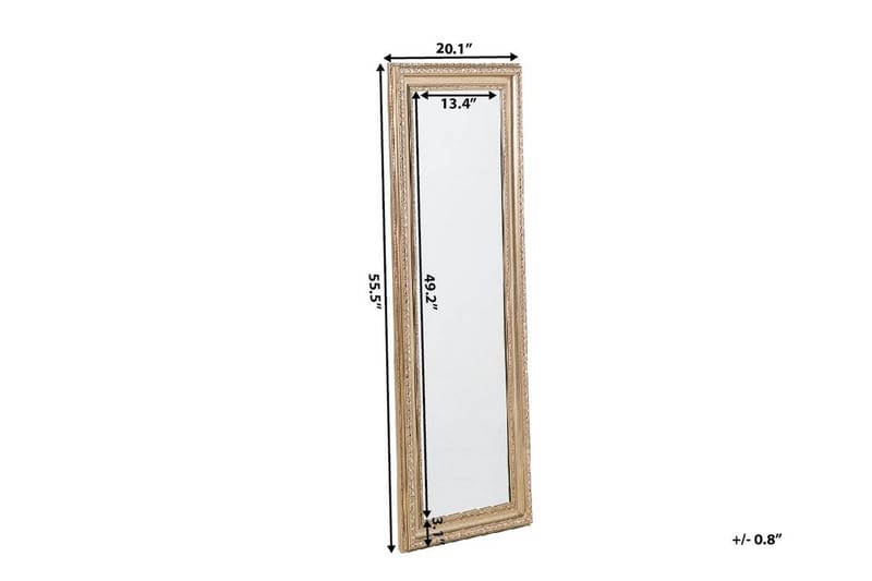 Aurillac Speil 51 cm - Gull - Innredning - Speil - Veggspeil