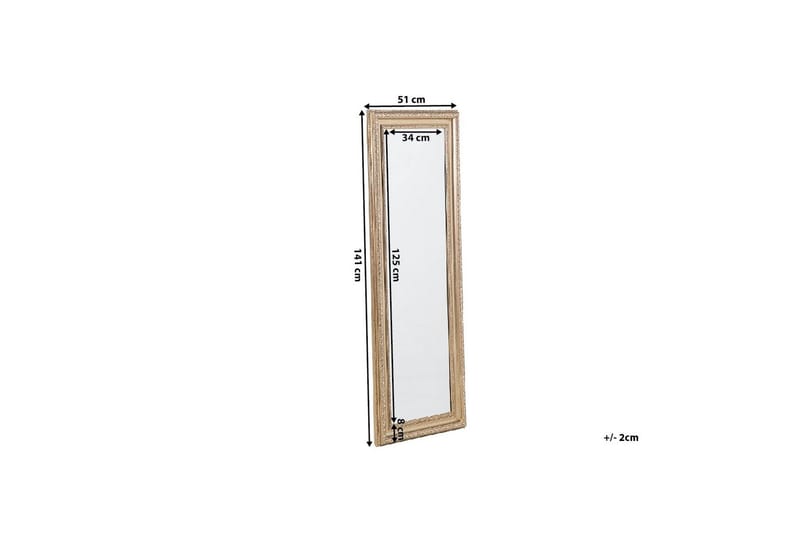 Aurillac Speil 51 cm - Gull - Innredning - Speil - Veggspeil