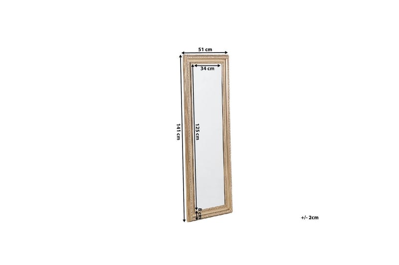 Aurillac Speil 51 cm - Gull - Innredning - Speil - Veggspeil