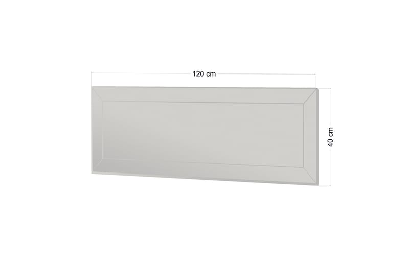 Azus Speil 40 cm Rektangulær - Hvit - Innredning - Speil - Veggspeil